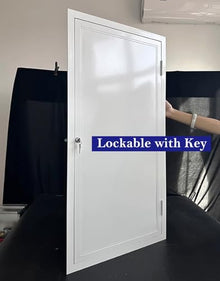 Innovz Aluminum Drywall Access Panel 24"x24" 14"x36" 18"x36" 32"x36" 30"x36" 36"x36", Lockable Attic Door Plumbing Access Hatch, Hinged Wall Service Hole Cover(WxH(32x38in))