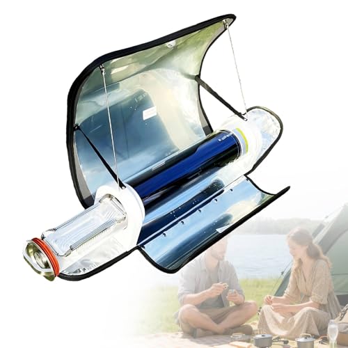 Solar Oven with Portable Camping Stove Build, Outdoor Solar Cooker 4.5L Large Capacity, Food Grade Stainless Steel BBQ Grill for 4–5 People
