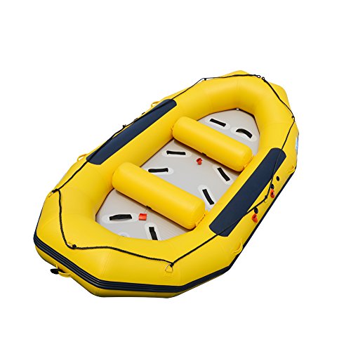 BRIS 1.2mm 12ft Inflatable White Water River Raft Blue