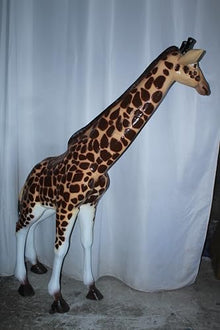 Nifao Life Size Aluminum Giraffe Statue, Safari Animal, 65"L x 16"W x 83"H