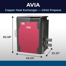 Raypak Avia 400K BTU Propane Pool Heater for Inground Pools Pool and Spa Heater with Copper Heat Exchanger, Built-in WiFi, 120/240V (018039)