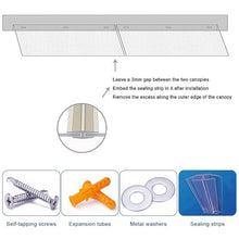 GJMDCMA Outdoor Patio Awning for Doors & Windows, UV & Rain Protection Canopy, Thermal Insulation Polycarbonate Cover, Garden Furniture Shade - 50x550cm (20x216in)