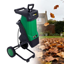 Electric Wood Chipper Shredder Mulcher Green