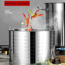 Heavy Duty Stainless Steel Turkey Fryer, Crawfish Seafood Boil Pot with Strainer Basket Lid(70L/63Qt)