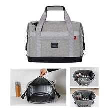30L Large Capacity Beer Cooler Bag Waterproof Oxford Picnic Insulated Bag Thermal Refrigerator Bag (Color : Gray, Size : One Size) (Gray One Size)