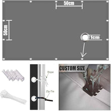 UERRYRS Outdoor Sun Shade Sail 18.3x30 FT Waterproof Canopy Pergola Shade Cover 95% UV Block Rectangle Sunscreen Awning Canopy with Grommets for Patio Garden Backyard White