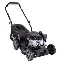 Scheppach Petrol Mower MP135-42B Black Edition | 42 cm Cutting | 3 HP | Steel Housing | Height Adjustable to 7 Levels (25 - 75 mm) | 55 Litre Basket