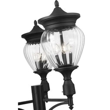 Z-Lite Davina 4 Light 121" Tall Post Light Black