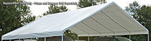 ShelterLogic UltraMax Canopy Replacement Cover, White, 30 x 30 ft. (Canopy Frame and Bungees Sold Separately)