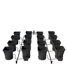AutoPot Self-Watering 16 Pot XL Hydroponic System with 6.6 Gallon Pots Black