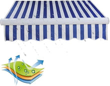 WZUOPG Manual Retractable Awning Door Window Awning Shelter Outdoor Canopy Home Deck Canopy with Manual Crank Handle（Frame Included ）