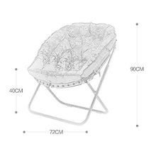 Renovation House Chairs Lounge Chair Folding Chair Lunch Break Chair Office Lazy Chair Leisure Sofa Chair 70 * 75 * 90cm Durable (Color : Black)