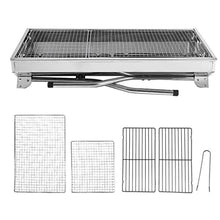 Portable Stainless Steel Barbecue Grill for Outdoor Foldable Charcoal BBQ Grill Barbecue Tools Set Picnic Barbecue Accessory