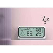 ASWRTYJO ABS Thermometer Hygrometer Date Alarm Reminder Indoor Household