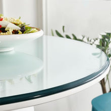 KXWOQ3ED Round Tempered Glass Table Top, Clear Glass Table Top for Dining Table, Coffee Table, Outdoor Patio Table Top, Flat Polished Edge, Table Protector(95cm(38In))