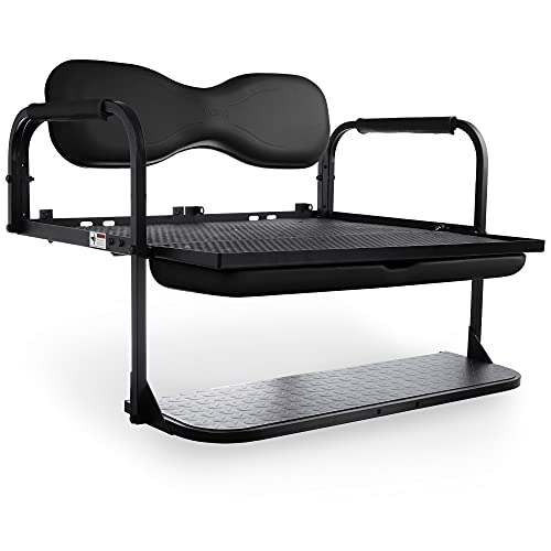 Golf Cart King MODZ® Flip4 EZGO RXV Golf Cart Rear Seat Kit Black