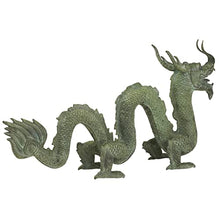 Design Toscano Asian Dragon of The Grand Temple Cast Bronze Garden Statue Green