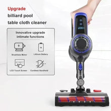 NYTFHMS Cordless Billiard Table Vacuum Cleaner, Powerful Suction 300W, 20Kpa, 2-Speed Adjustable Cloth Brush for Pool and Snooker Tables, Detachable Battery