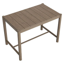 Modway Eleni 56-Inch Outdoor Teak Wood Bar Table in Weathered Gray Teak – Rectangular Patio Bar Table with Slatted Top for Patios, Decks, Or Gardens