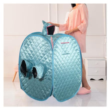 POGHDBXA Sauna Accessories, Portable Personal Sauna Tent, Foldable SPA, Mini Full Body Warming Tools with Fast Heating Double Zipper(Blue)