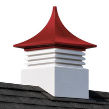 EZ Vane Cupola - High Density Plastic Red Top, 33" x 50", Made in USA