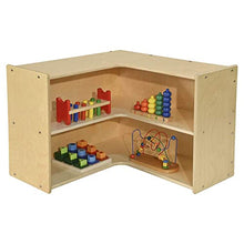 Contender 2 Section Display Cabinet Natural