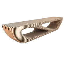 LUNIZ Garden Bench Outdoor Sliced ​​Seats Fiberglass Leisure Stools Lobby Landscape Benches Patio Seating for Park