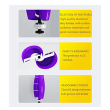 OLONETO 1500W Tulip Type Vertical Axis Wind Turbine Kit 12V/24V with MPPT Controller Breeze Start Power Generation System Wind and Solar Complementary Power Supply System (Color : Purple, Size : 24V)