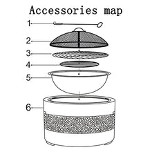 SLGGPJBU Garden Fire Pit Table Top Fire Pit Outdoor Heaters & Fire Pits Backyard Patio Garden Fireplace with Grill Grate for Heating//Fire Bowls The Garden/Beach/Patio
