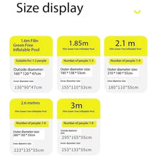 Wlikoci Foldable Swimming Pool, Non-Inflatable Pools, Large Swimming Pools Above Ground for Adults for Backyard, Garden (210 * 140 * 55cm)