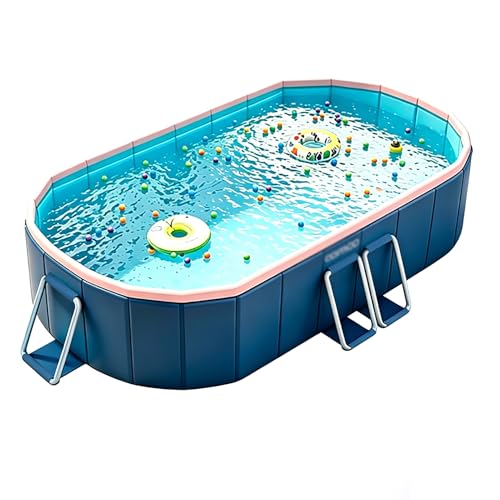 Large Foldable Pool,Non-Inflatable Pool for Adult Kids, Portable Swimming Pool, Collapsible Kid Pool for Backyard,Oversized Easy Setup Family Pool, Above Ground Garden Backyard(1.8m/70.8in/5.9ft)