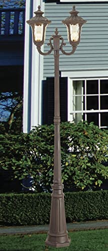 Livex Lighting 7660-58 Post Light Fixture, Imperial Bronze