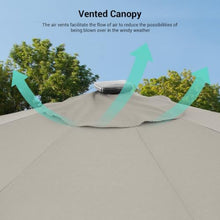 OROTLECT 11 Ft LED Cantilever Outdoor Umbrella With a Base Stand, Patio Offset Aluminum Frame Market Umbrella