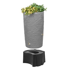 Good Ideas Impressions Faux Palm 65-Gallon Rain Barrel Planter & Stand