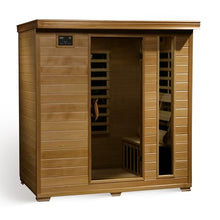 Blue Wave Monticello 4-Person Hemlock Infrared Sauna with 9 Carbon Heaters