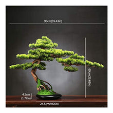 YXIANG56Q Fake Plants Yingbin Pine Simulation Tree Fake Plant Bonsai Indoor Garden Home Office Desktop Decoration Green Plant Simulation Tree Ornaments Bonsai Tree(E)