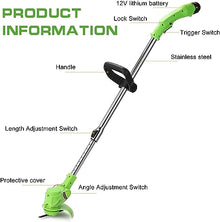 AMYYTL Electric Lawnmower Sale Hand Push Lawn mowerElectric Lawn Mower 12V Rotary Electric Lawn Mower Rechargeable Portable Telescopic Garden Mower