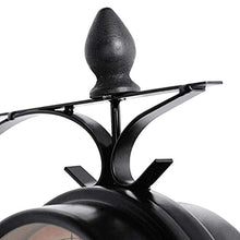 EHVYBDX Clocks Outdoor Waterproof, Double-Sided Outdoor Clocks for The Garden Wall Mounted Battery Powered Metal Hanger Outside Clock