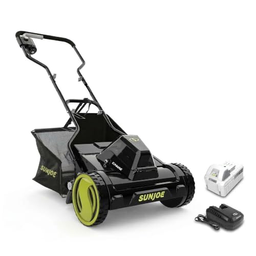 Sun Joe Cordless Electric Push Lawn Mower with 11.9-Gal Bag, 24V-CRLM15
