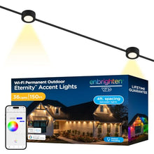 Enbrighten Accent Permanent Outdoor Lights, 150ft, 36 Lights, Smart