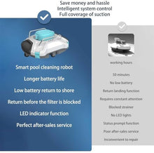 KANGJIEM Cordless Autonomous Pool Vacuum Cleaner, Robotic Pool Cleaner, Self-Parking, with 110 Mins Maximum Runtime, Pool Vacuum