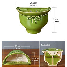Hanging Planter Hanging Planter Ceramic Wall Mounted Succluent Planters Vintage Flower Pots for The Retro Plants, Plants Not Included Suitable for Indoor and Outdoor Plants ( Color : Brass ) (B )
