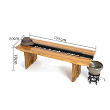 FURUIM2024M Chinese Kung Fu Circulating Water Tea Table Fish Farming(Small)