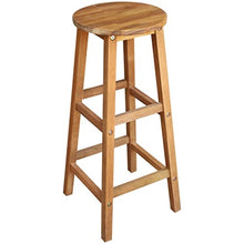 KGFHERENB 7-Piece Solid Acacia Wood Bar Table and Stool Set