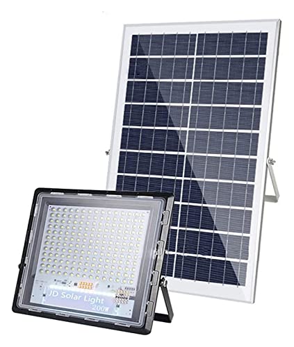 ZXXHNNAIH Courtyard Light Solar Flood Light with Remote Control, Ip67 Waterproof Bright Light Solar Security Lights, Outdoor Solar Street Lights with Battery Display for Shed,Barn