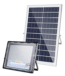 ZXXHNNAIH Courtyard Light Solar Flood Light with Remote Control, Ip67 Waterproof Bright Light Solar Security Lights, Outdoor Solar Street Lights with Battery Display for Shed,Barn