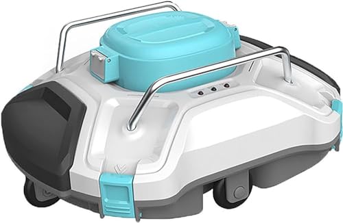 KANGJIEM Cordless Robotic Pool Cleaner, Automatic Pool Vacuum with Working Time, Rechargeable Battery for Above/In-Ground Swimming Pools