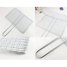 1pcs Stainless Steel BBQ Fish Meat Net Barbecue Grill Mesh Wire Clamp Outdoor Picnic