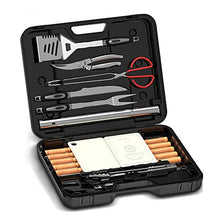 29Pcs Stainless Steel Grilling Kit, BBQ Tools Set with Portable Compact Carry Case, Grill Accessories, Grill Accessories for Travel, Picnics, Rvs, Camping, BBQ,