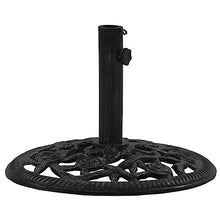 JHNKOJ Umbrella Base Black 48X48X33 Cm Cast Iron